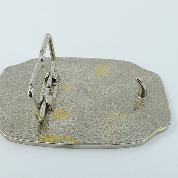 VTG 4 Belt Buckle St Justin Celtic Liberty Statue Sailing Ship God Bless America - Picture 14 of 16